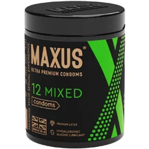 Микс-набор презервативов Maxus Mixed X-Edition 12 шт с кейсом