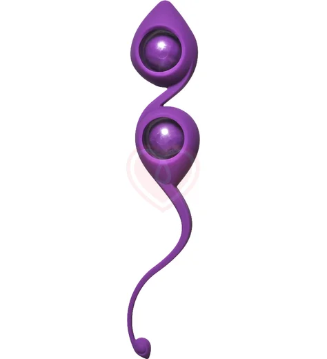 Вагинальные шарики со смещенным центром тяжести Emotions Gi-Gi фиолетовые фото 1