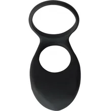 Двойное эрекционное кольцо с вибрацией Pure Passion Daydream чёрное