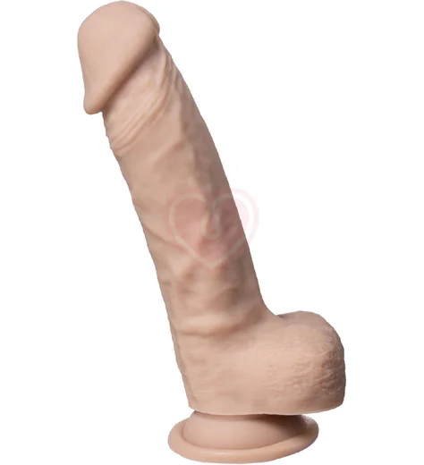 Реалистичный фаллоимитатор на присоске Silexd Model 1 Real Skin телесный 18 см фото 1