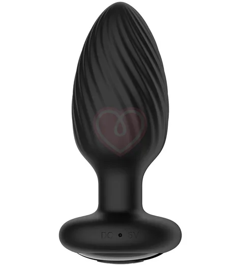 Анальная вращающаяся вибропробка Nexus Tornado Medium чёрная фото 1