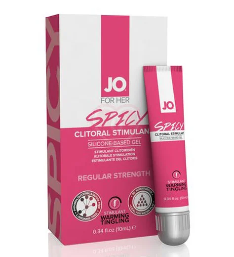 Разогревающий гель для клитора JO Clitoral Gel Spicy сильного действия 10 мл фото 1