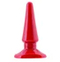 Твёрдая анальная пробка Toyfa Black&Red красная фото 1