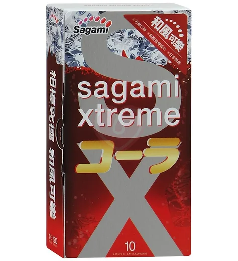 Презервативы Sagami Xtreme Cola со вкусом колы 10 шт фото 1