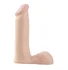 Фаллоимитатор с мошонкой Basix Rubber Works Dong 13 см телесный фото 1