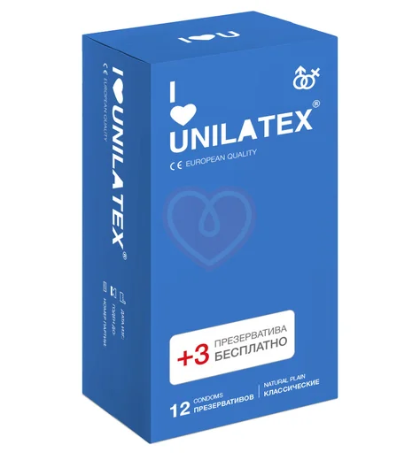 Презервативы Unilatex Natural Plain классические 12 шт фото 1