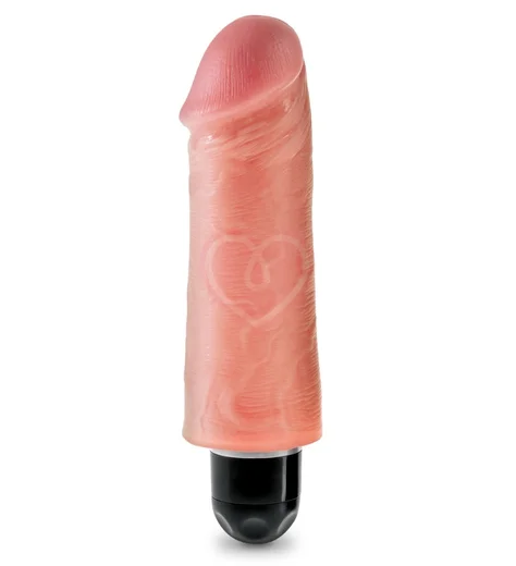 Вибратор King Cock Vibrating Stiffy 13 см телесный фото 1