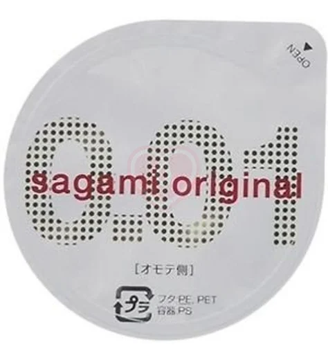 Самый тонкий презерватив Sagami Original 001 полиуретановый 1 шт фото 1