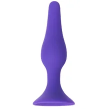 Силиконовая анальная пробка ToyFa A-Toys средняя фиолетовая