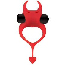 Эрекционное виброкольцо Маленький Демон Cockring Devol красный