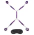 Набор для фиксации на кровати Lux Fetish Bed Spreader фиолетовый фото 1