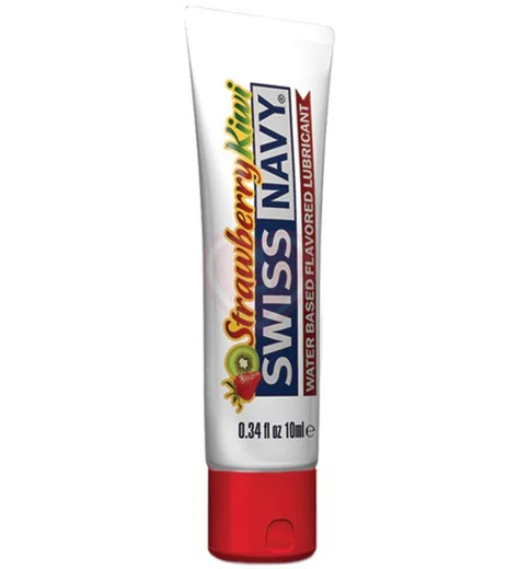 Съедобный лубрикант Swiss Navy Strawberry Kiwi со вкусом Клубники и Киви 10 мл фото 1