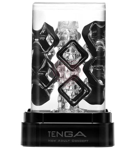 Мягкий мастурбатор с вставками Tenga Crysta Block прозрачный фото 1