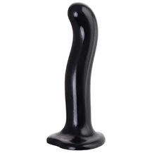 Фаллоимитатор с изгибом и присоской Strap-on-me L чёрный 19 см