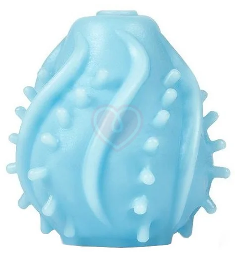 Компактный мастурбатор с рельефом Gvibe Gegg голубой фото 1