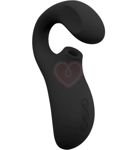 Вибратор Lelo Enigma с вакуумной стимуляцией чёрный фото 1