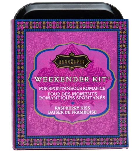 Набор эротической косметики KamaSutra The Weekender Tin Can Raspberry Kiss Малина фото 2