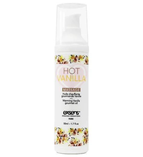 Разогревающий массажный гель Exsens Hot Vanilla со вкусом ванили 50 мл фото 1