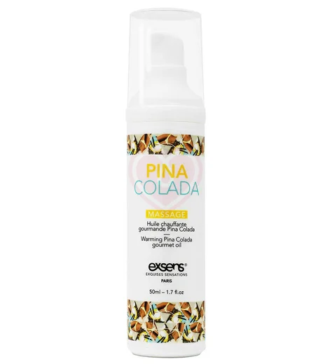Разогревающий массажный гель Exsens Pina Colada со вкусом Пина Колада 50 мл фото 1