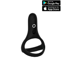 Двойное виброкольцо Magic Motion Rise чёрное