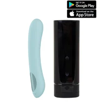 Набор для секса на расстоянии Kiiroo мастурбатор Onyx+ и бирюзовый вибратор Pearl 2+