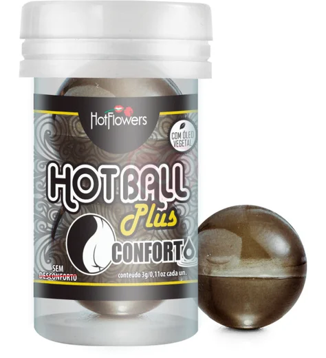 Анальный лубрикант в шариках Hot Ball Conforto с маслами гвоздики и мяты фото 1