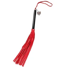 Плеть из натуральной кожи Pecado BDSM 50 см красная