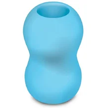 Рельефный мастурбатор Mini Double Bubble голубой