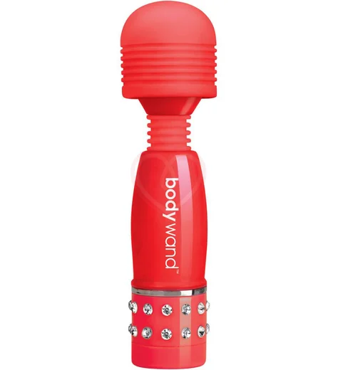Мини-массажер с кристаллами BodyWand Love Edition красный фото 1