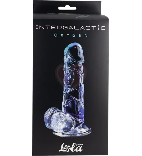 Фаллоимитатор на присоске Intergalactic Oxygen с мошонкой 17,5 см фото 2