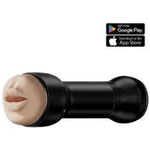 Набор мастурбатор Kiiroo Feel Stroker Mouth и насадка PowerBlow с эффектом всасывания