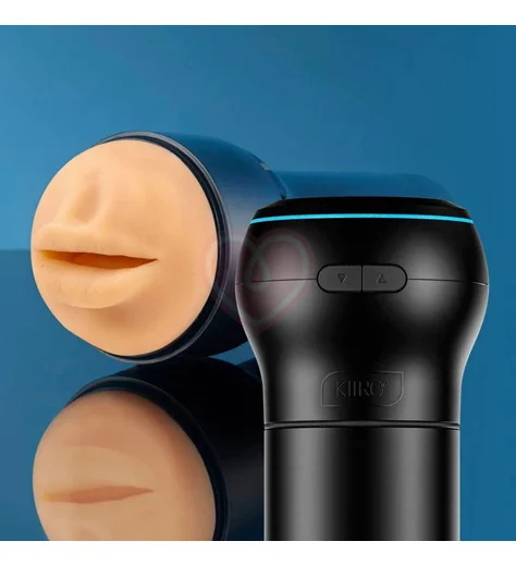 Набор мастурбатор Kiiroo Feel Stroker Mouth и насадка PowerBlow с эффектом всасывания фото 4