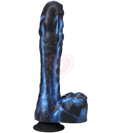 Мини секс-машина на присоске с пультом Tendril Thruster чёрно-синяя фото 1