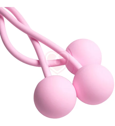 Вакуумный стимулятор клитора с виброшариками Youvic розовый фото 3