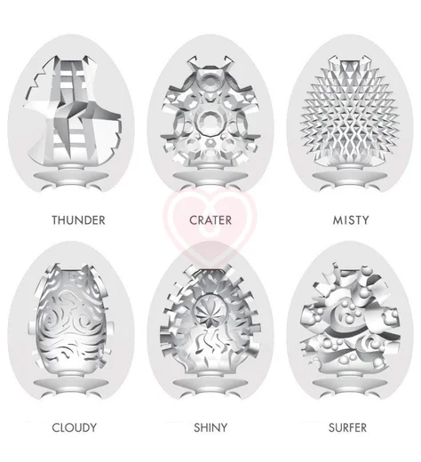 Набор мастурбаторов в форме яйца Tenga Eggs Set New Edition 6 шт фото 2