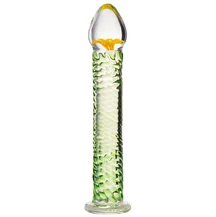 Стеклянный фаллоимитатор Sexus Glass Passion Flower