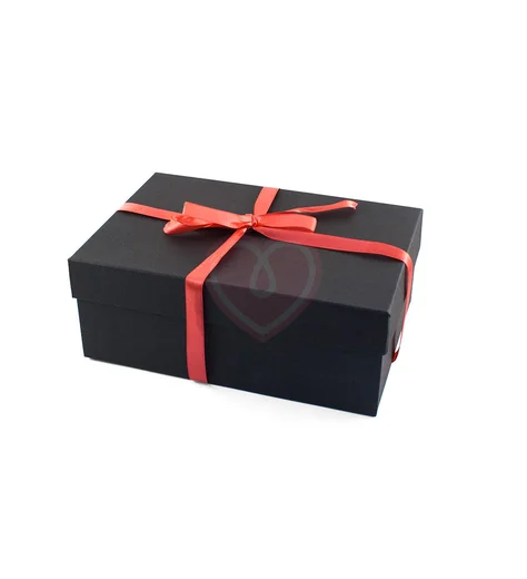 Подарочная коробка 21х14 см чёрная фото 1