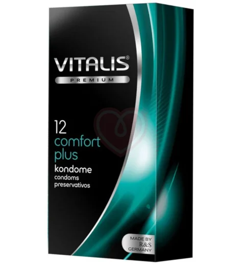 Презервативы анатомической формы Vitalis Premium Comfort Plus 12 шт фото 1