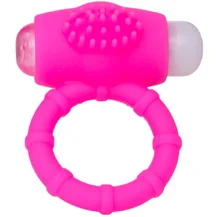 Кольцо эрекционное с вибрацией ToyFa A-Toys розовое