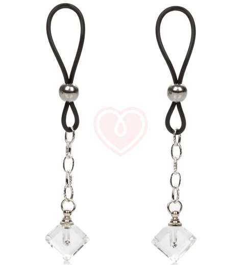 Зажимы на соски Nipple Play Non-Piercing Crystal Gem с кристаллами фото 1