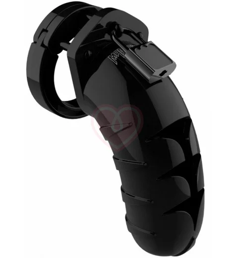 Мужской пояс верности Shots Man Cage Model 04 чёрный 11,5 см фото 1