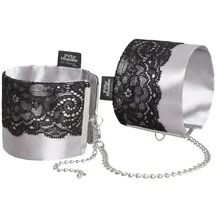 Атласные наручники с кружевом '50 оттенков серого' Play Nice