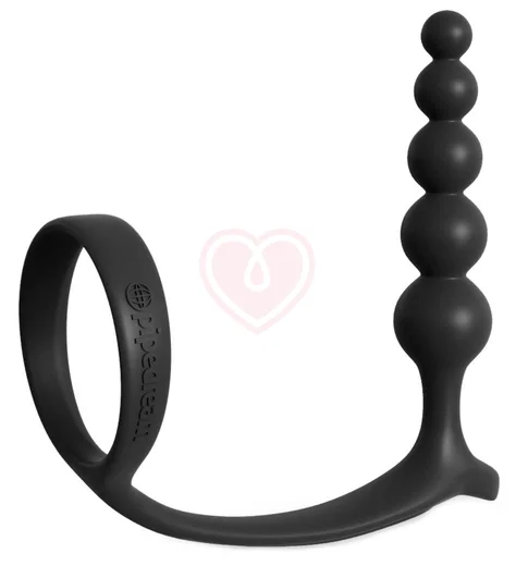 Анальные шарики с эрекционным кольцом Ass-gasm Cockring Anal Beads фото 1