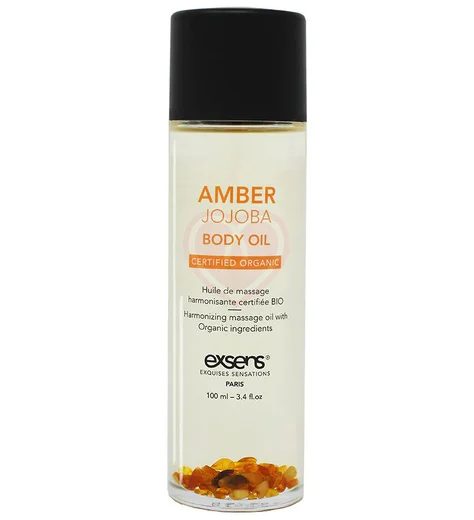 Массажное масло Exsens Amber Jojoba с янтарём и жожоба 100 мл фото 1