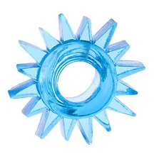 Кольцо эрекционное Toyfa Love Ring Шестерёнка синее