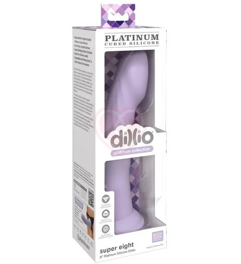 Фаллоимитатор на присоске Super Eight сиреневый фото 4