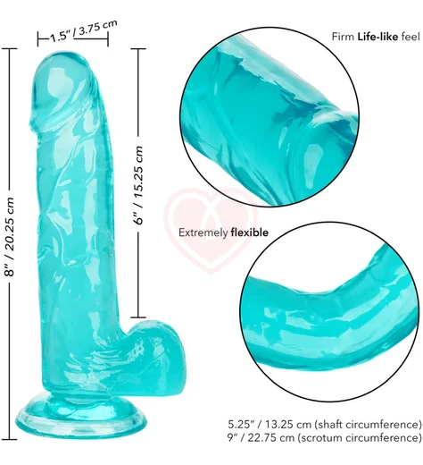 Фаллоимитатор Size Queen 15 см голубой фото 7