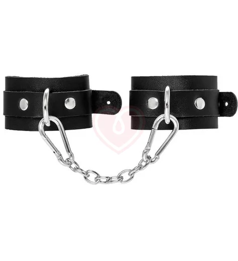 Наручники-браслеты со скругленными углами Pecado BDSM черные фото 1