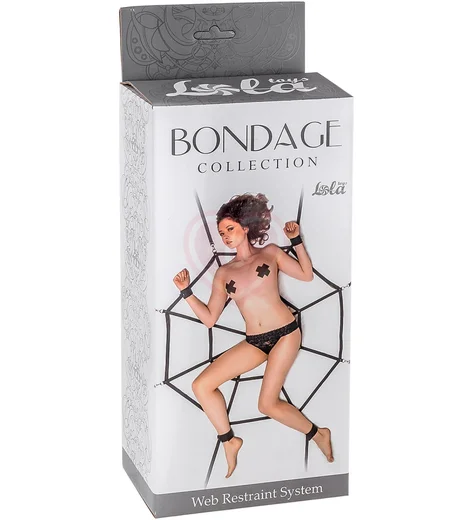 Фиксация для бондажа Паутина Bondage Collections Web Restraint System One Size чёрный фото 1