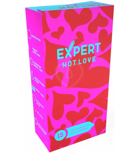 Презервативы с разогревающим эффектом Expert Hot Love 15 шт фото 1